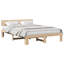 Vidaxl Bed Frame With Headboard Solid Pine Wood-113970875-113970873