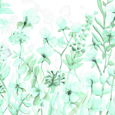 " Soft Wildflowers Mint "