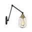 Lampe murale avec bras pivotant 1 lumière en bronze frotté / laiton à intensité variable Ivan