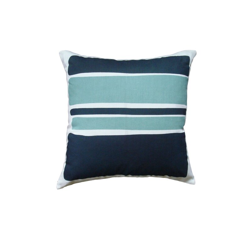 Striped Linen Reversible Throw Pillow