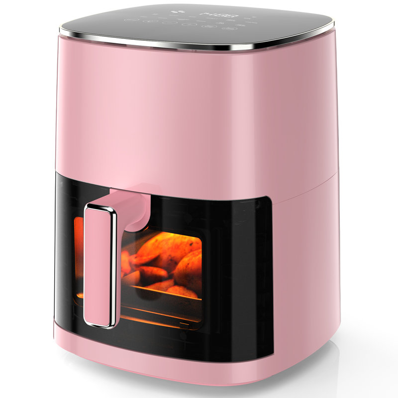 Friteuse 12-en-1 de 6,34 pintes avec fonctions de friture, de rôtissage, de réchauffage et de déshydratation, Rose