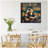 Traditional Bear Reading in Library by The Creative Bunch Studio Framed Canvas Wall Art Print-44568911