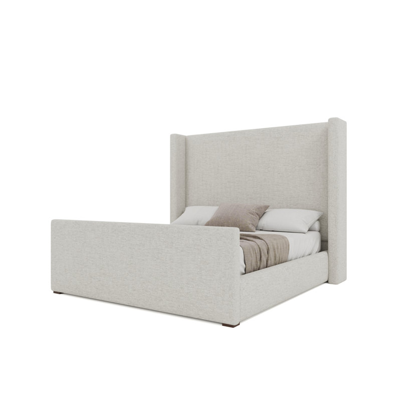Lit de pied de lit Aylet Luxe, Crème, Très grand