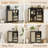 Rattan Buffet Cabinet with Adjustable Shelf & Drawers - 27.5" Sideboard for Living Room, Kitchen, Entryway Storage in Black-817986048
