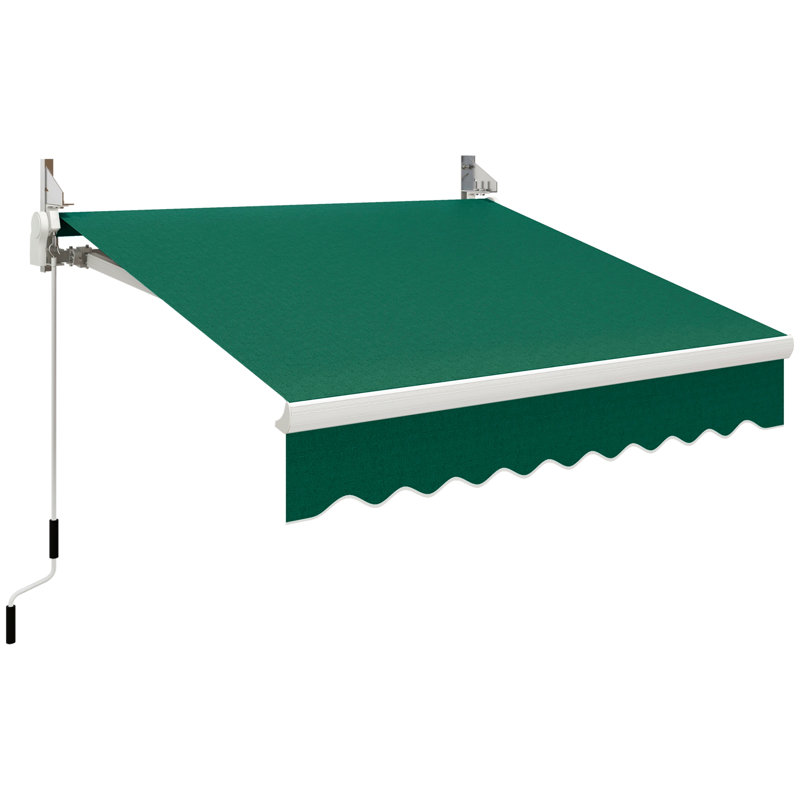 Auvent rétractable pour terrasse 8 'x 7', Vert