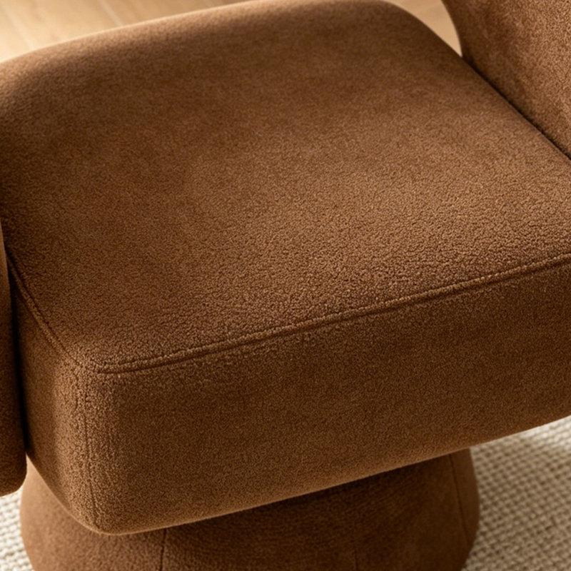 Fauteuil demi-tonneau pivotant Modern, Orange