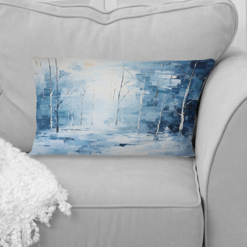 Coussin Snow Winters Solitude II - Snow