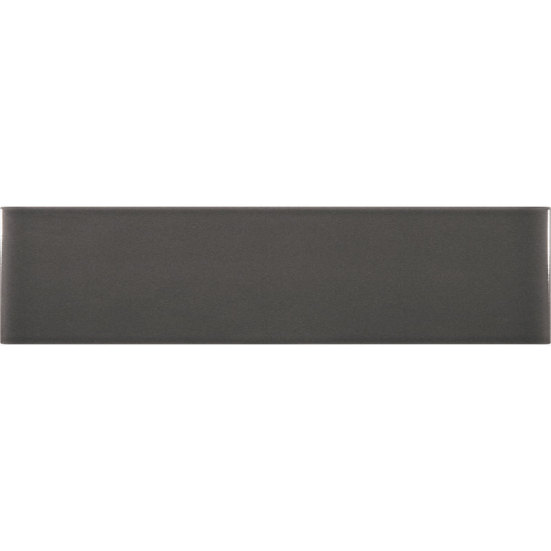 Urban Domain 3'' W x 12'' L Ceramic Subway Singular Tile, Steel