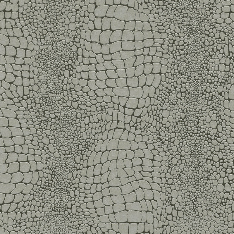 Papier peint peau de crocodile Scala, Brown