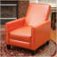 Fauteuil inclinable par pression avec motif floral classique et rembourrage de qualité supérieure