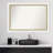 Eva White Gold Bathroom Vanity Non-Beveled Wall Mirror-1387834047