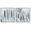 Abstract Brushed Rainfall Contemporary Modern Painting Susan Jill