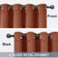 Aspire Homeware Linen 100% Blackout Curtain Pair for Maximum Privacy and Light Control-1930748804-1930748808