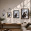 Wolf In Winter Modern - Print-1461637406-1461637405