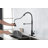 Spring Kitchen Faucet With Pull-Out Sprayer, Stainless Steel Single Handle Single Hole Kitchen Sink Faucet