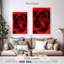 Harnek, gros plan, vue, rose rouge-108389855