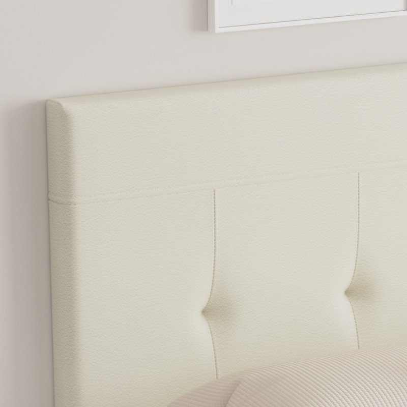 Tête de lit tapissier en similicuir grand