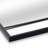 Lanyiah Metal Mirror Black Rectangular Window Mirror, 24x36 Windowpane Wall Mirror with Hand Polished Metal Frame
