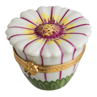 Flowers Handmade Ceramic Decorative Box