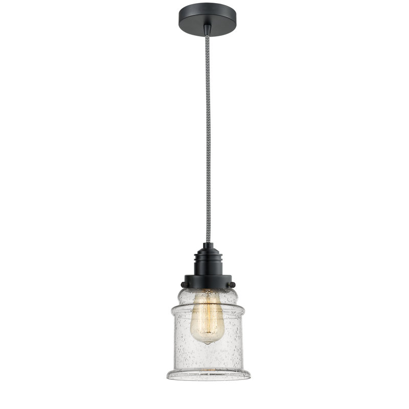 Cecil 1 - Light Single Pendant, Matte Black