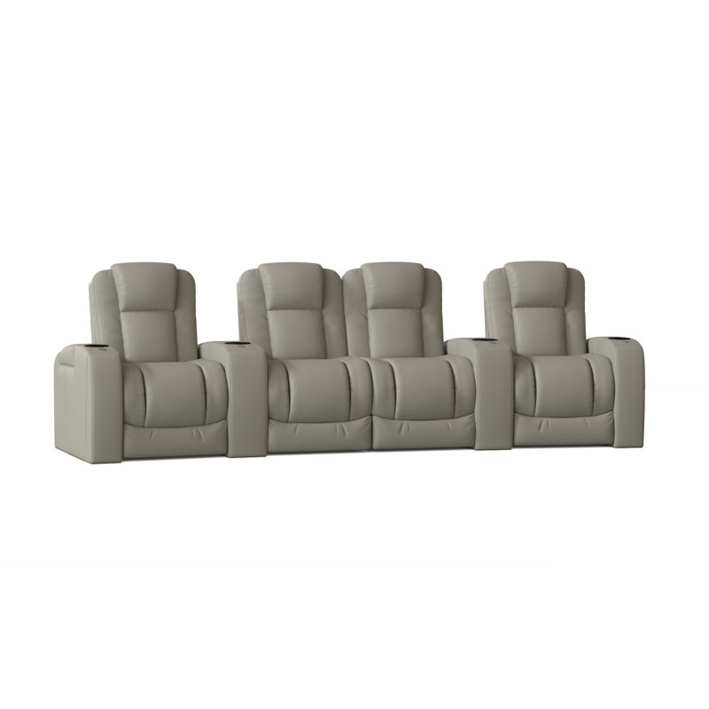 Sièges configurables home theater (rangée de 4), Gris brume ultra