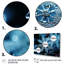 «Blue Snowflake Holiday III - Winter Landscape», art mural-2130269689-2130270730