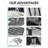 3-Piece Folding Adirondack Chair Set in HDPE with Built-In Cup Holders for Outdoor Use-1279947244