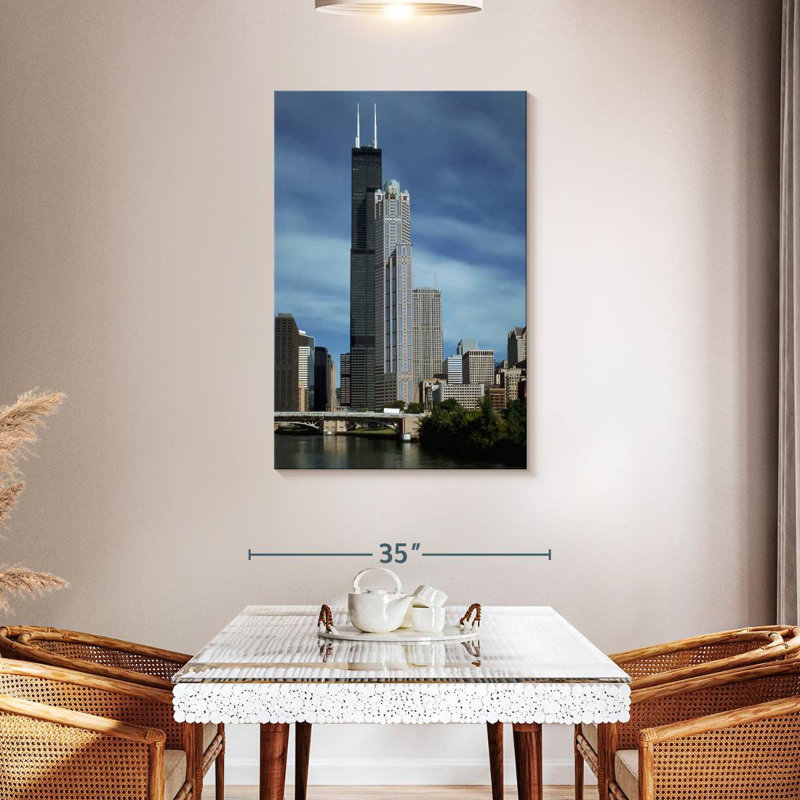 Aime Sears Tower Now Willis Tower, 45" H x 30" W
