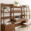 Modway Bixby 3-Piece Wood Office Desk and Bookshelf-692738638