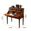 Coiffeuse à rabat en bois massif Vintage, Bureau d'écriture multifonctionnel