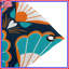 Tapisserie murale «Blue Orange»-129727001