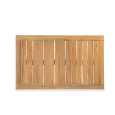 Solid Wood Rectangular Patio Coffee Table