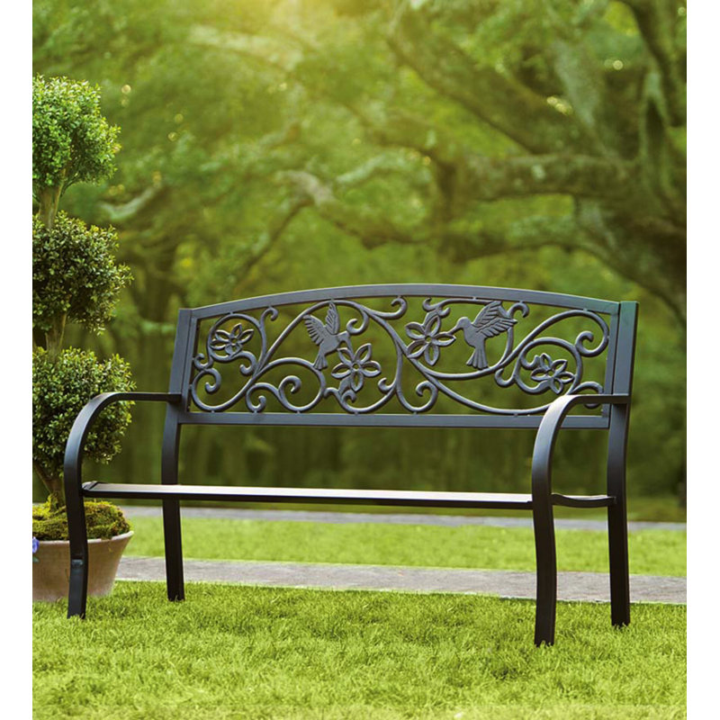 Banc de jardin en métal Kopnisky Hummingbird