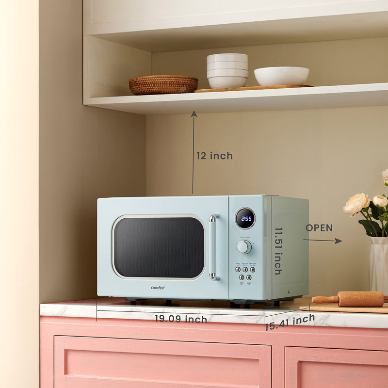 Comfee' 0.9 Cubic Feet 900 Watt Countertop Microwave, Green