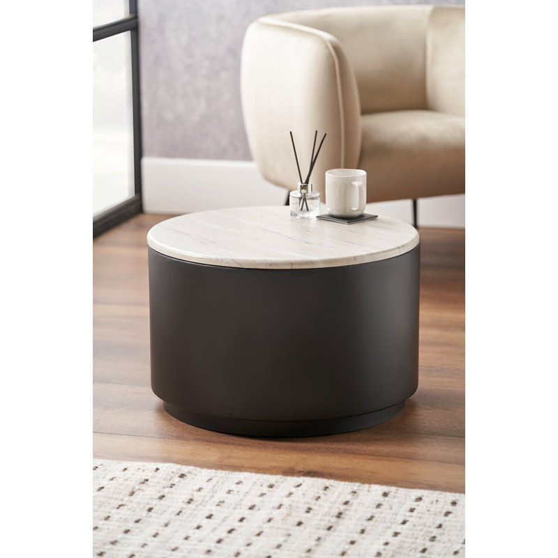 Canouan Drum Coffee Table with Storage