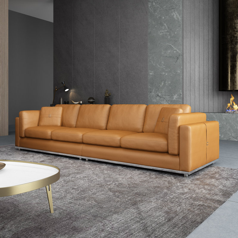 Picasso Sofa, Cognac Genuine Leather