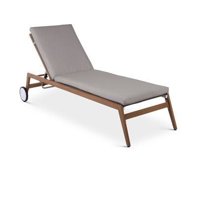 Maui 79" Long Reclining Single Chaise with Cushions