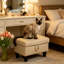 Repose-pieds rembourré en flanelle avec repose-pieds Athiste-1662927518