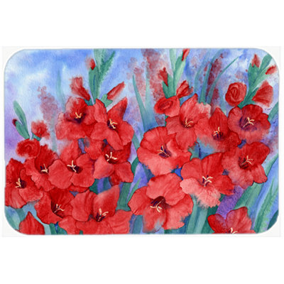 Caroline's Treasures Gladioli Glass Cutting Board