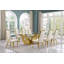Khailee Glass Top Double Pedestal Dining Set-1751299775-1751421882-1751421887