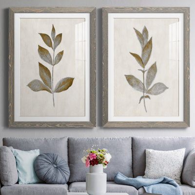 " Bronze Leaf I " 2 - Pieces