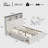 Farmhouse Full Size Bed Frame With 52" Tall Storage Headboard And Led Light, Wood Platform Bed Frame With 4 Drawers And Charging Station,Wood Slats Support,No Box Spring Needed-799648143
