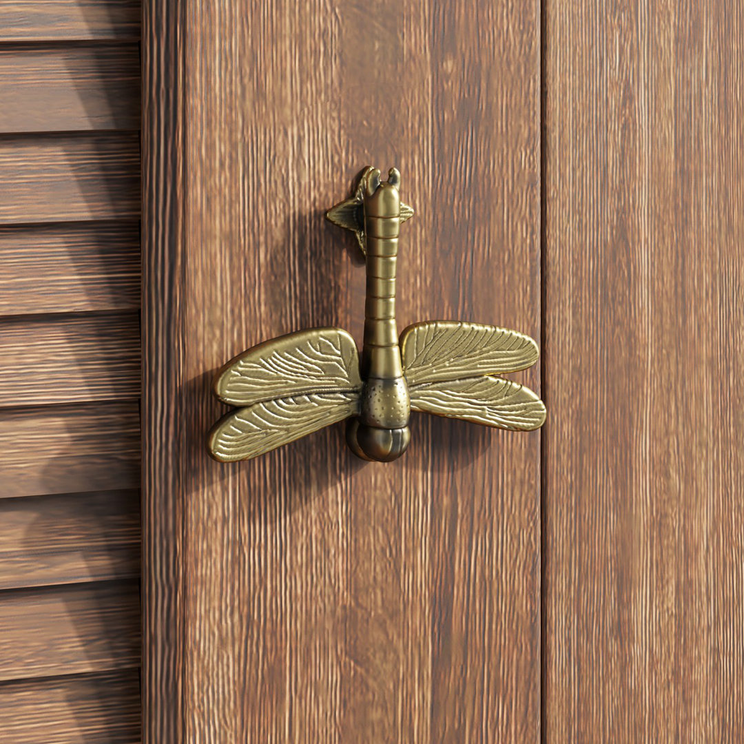 Antique Brass Dragonfly Door Knocker 4 7/8" X 6 3/8" Renovators Supply The Renovators Supply Inc.
