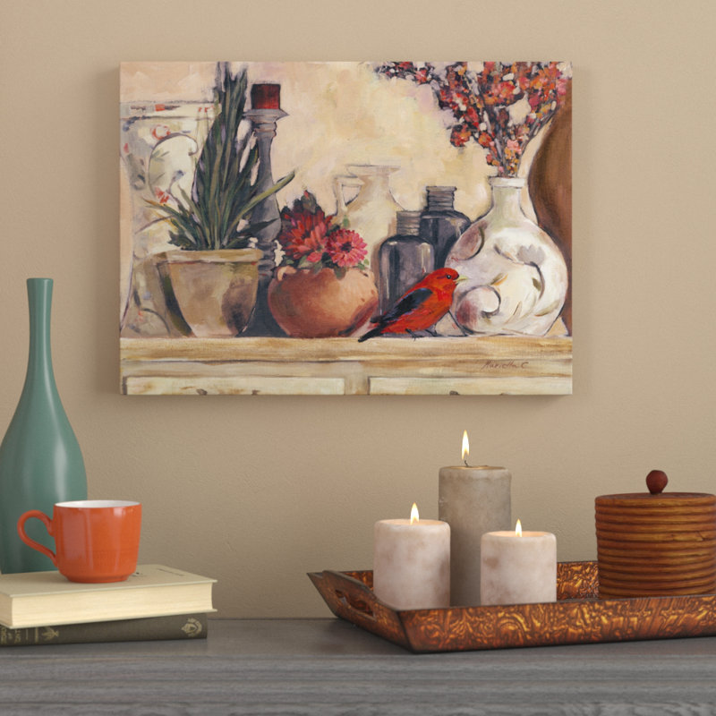 «Vases And Pots», reproduction de peinture acrylique sur toile tendue, H 14 po x l 19 po x P 2 po