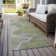 Machine Washable Indoor/Outdoor Xhevrie Green Rug