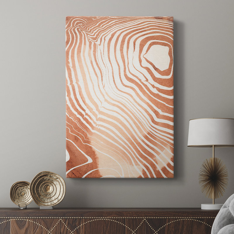 Grain de bois Suminagashi II - galerie sur mesure Cavas, H 27 po x l 18 po