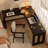 Black L-Shaped Solid Wood desks-1020992571-1020992566