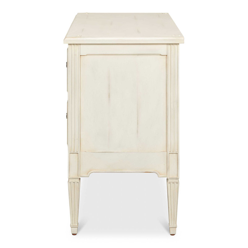 Antoinette Ivory 2-Drawer Traditional Walnut Dresser