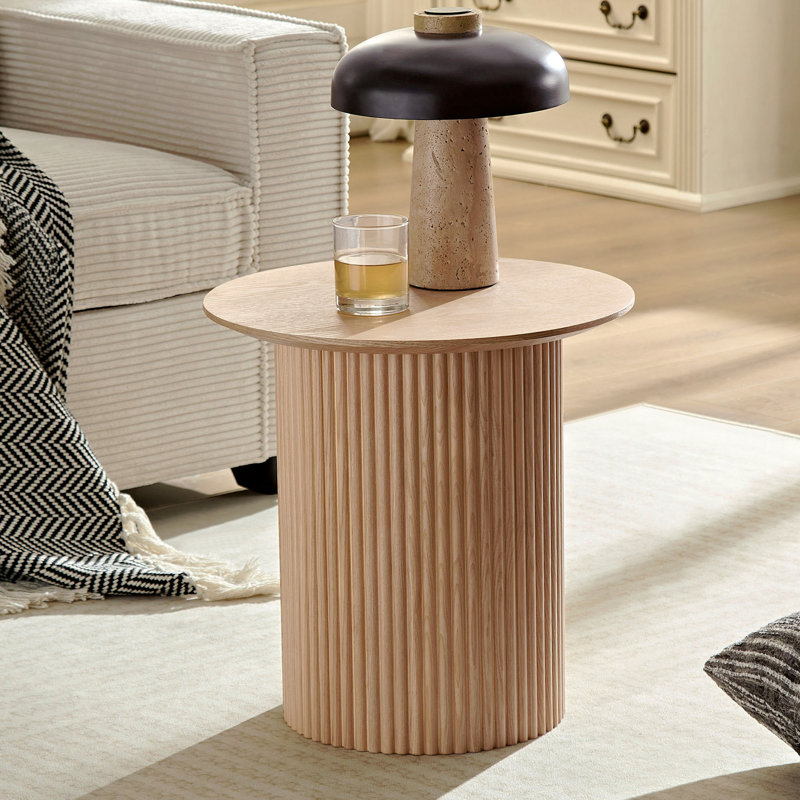 Petite table d'appoint ronde 17,71 pouces