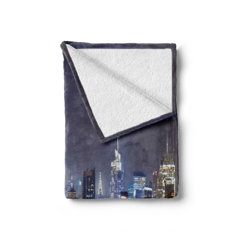 Hand Woven Throw Blanket, 50" W x 60" L